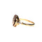 Bague 53 Bague cible ancienne en or jaune et platine, diamants et rubis synthétiques 58 Facettes LMB-343