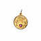 Pendentif Médaille d’amour - Pendentif en or jaune 18K et rubis synthétique 58 Facettes LMB-355