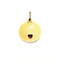 Pendentif Médaille d’amour - Pendentif en or jaune 18K et rubis synthétique 58 Facettes LMB-355