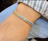 Bracelet Bracelet en platine 900/1000, saphirs multicolores et diamants naturels 58 Facettes Rainbows