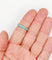 Bague 55.5 Bague jonc vintage en or jaune 18k à émail bleu ciel 58 Facettes A06937