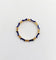 Bague 55 Bague jonc vintage style bambou en or 14k et émail bleu 58 Facettes A06939