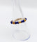 Bague 55 Bague jonc vintage style bambou en or 14k et émail bleu 58 Facettes A06939