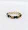 Bague 55.5 Bague jonc vintage style bambou en or 14k et émail vert 58 Facettes A06940