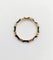 Bague 55.5 Bague jonc vintage style bambou en or 14k et émail vert 58 Facettes A06940