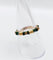 Bague 55.5 Bague jonc vintage style bambou en or 14k et émail vert 58 Facettes A06940