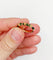 Bague 55.5 Bague jonc vintage style bambou en or 14k et émail vert 58 Facettes A06940