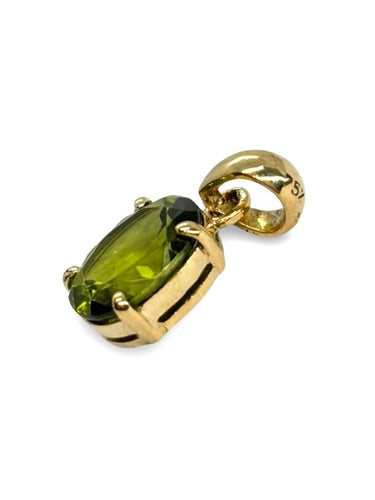 Pendentif Pendentif en or jaune 18K serti d’un péridot 3 ct 58 Facettes 1751
