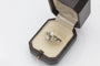 Bague 52 Bague Toi et Moi Art nouveau en or blanc 14 ct, perle et diamants 58 Facettes 11992