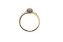 Bague 54 Toi et Moi - Bague en or jaune 18 carats et platine, diamants 0,85 ct 58 Facettes 11996