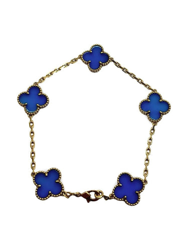 Bracelet Van Cleef & Arpels Alhambra - Bracelet en or jaune 18K et agates 58 Facettes 1758
