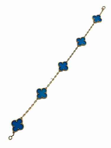 Bracelet Van Cleef & Arpels Alhambra - Bracelet en or jaune 18K et agates 58 Facettes 1758