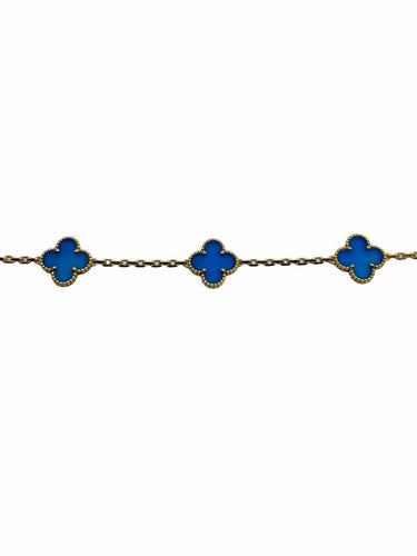 Bracelet Van Cleef & Arpels Alhambra - Bracelet en or jaune 18K et agates 58 Facettes 1758