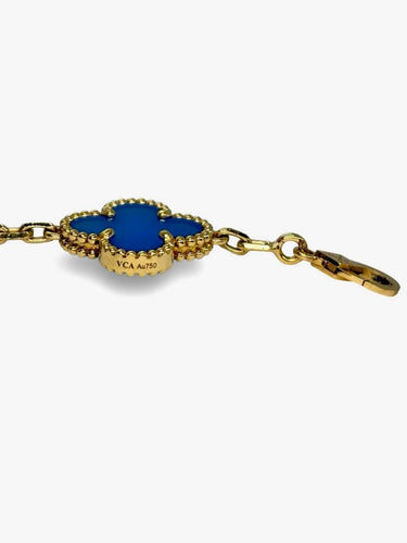 Bracelet Van Cleef & Arpels Alhambra - Bracelet en or jaune 18K et agates 58 Facettes 1758