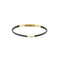 Bracelet Bracelet en caoutchouc et or jaune 18 ct 58 Facettes 38054