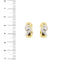 Boucles d'oreilles Damiani - Boucles d’oreilles puces en or jaune et or blanc avec diamants 58 Facettes 39164
