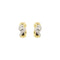 Boucles d'oreilles Damiani - Boucles d’oreilles puces en or jaune et or blanc avec diamants 58 Facettes 39164