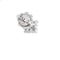 Boucles d'oreilles Boucles d’oreilles - Puces carrées en or blanc 18 ct et diamants 58 Facettes 39097