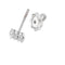 Boucles d'oreilles Boucles d’oreilles - Puces carrées en or blanc 18 ct et diamants 58 Facettes 39097
