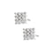 Boucles d'oreilles Boucles d’oreilles - Puces carrées en or blanc 18 ct et diamants 58 Facettes 39097