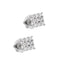 Boucles d'oreilles Boucles d’oreilles - Puces carrées en or blanc 18 ct et diamants 58 Facettes 39097
