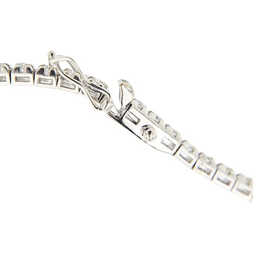 Bracelet Forever Unique - Bracelet tennis en or blanc 18 ct et diamants 0,95 ct 58 Facettes 41194