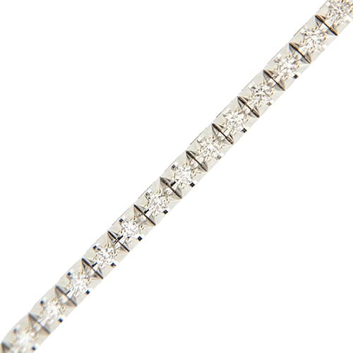 Bracelet Forever Unique - Bracelet tennis en or blanc 18 ct et diamants 0,95 ct 58 Facettes 41194