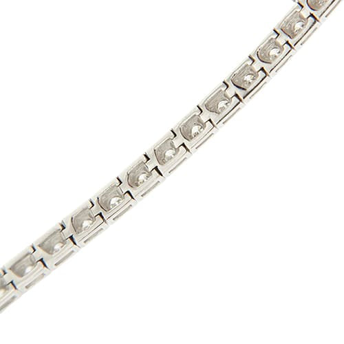 Bracelet Forever Unique - Bracelet tennis en or blanc 18 ct et diamants 0,95 ct 58 Facettes 41194