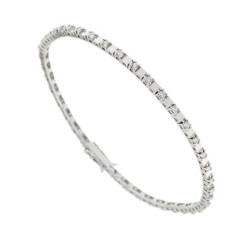 Bracelet Bracelet tennis - en or blanc 18 ct et diamants 0,54 ct 58 Facettes 39088