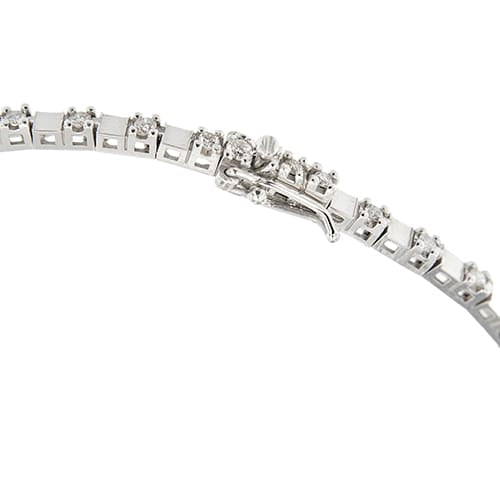 Bracelet Bracelet tennis - en or blanc 18 ct et diamants 0,54 ct 58 Facettes 39088