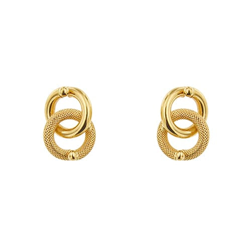 Boucles d'oreilles Unoaerre - Boucles d’oreilles clous en or jaune 18 ct 58 Facettes 39272