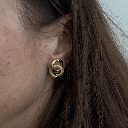 Boucles d'oreilles Unoaerre - Boucles d’oreilles clous en or jaune 18 ct 58 Facettes 39272