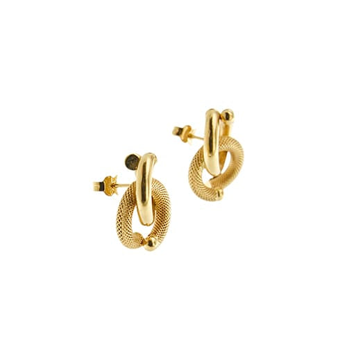 Boucles d'oreilles Unoaerre - Boucles d’oreilles clous en or jaune 18 ct 58 Facettes 39272