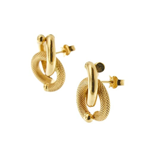 Boucles d'oreilles Unoaerre - Boucles d’oreilles clous en or jaune 18 ct 58 Facettes 39272