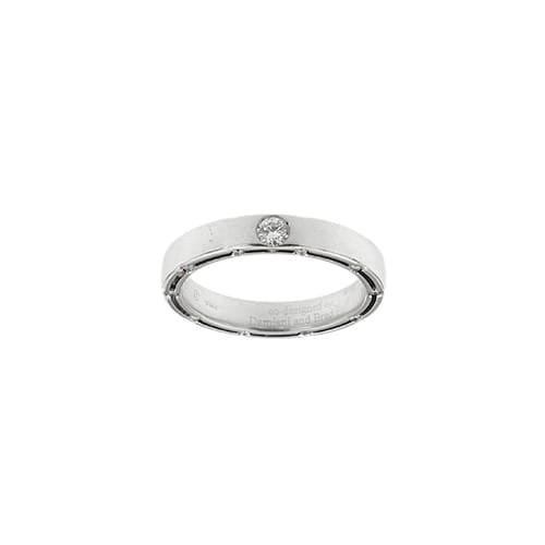 Bague Damiani D-Side - Bague alliance en or blanc 18 ct et diamants 58 Facettes 41584