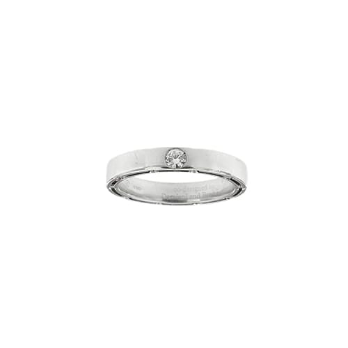 Bague Damiani D-Side - Bague alliance en or blanc 18 ct et diamants 58 Facettes 41584