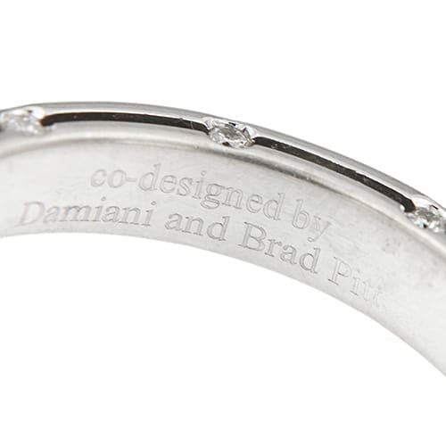 Bague Damiani D-Side - Bague alliance en or blanc 18 ct et diamants 58 Facettes 41584