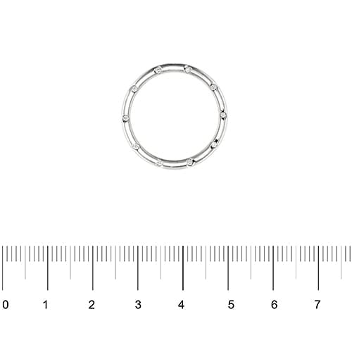 Bague Damiani D-Side - Bague alliance en or blanc 18 ct et diamants 58 Facettes 41584
