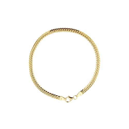 Bracelet Bracelet maille gourmette en or jaune 18 carats 58 Facettes 40448