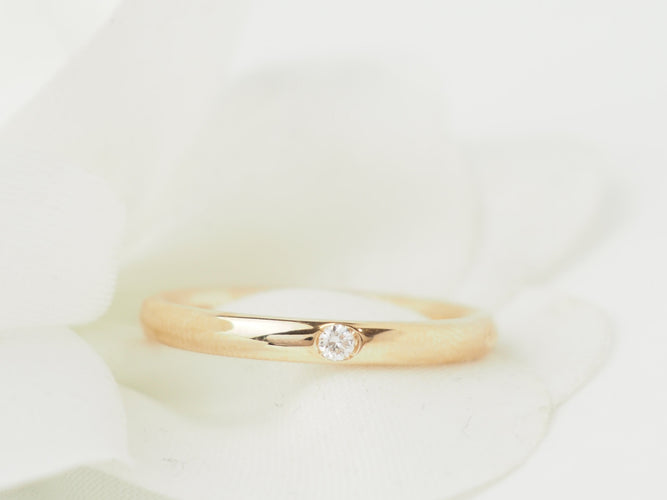 Bague 54 Pomellato Lucciole - Bague en or rose 18 Kt et diamant 58 Facettes 33703