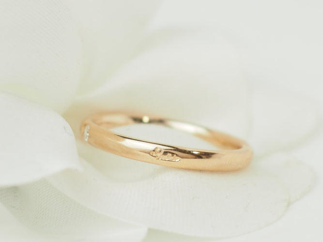 Bague 54 Pomellato Lucciole - Bague en or rose 18 Kt et diamant 58 Facettes 33703