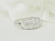 Bague 58.5 Bague alliance vintage en or blanc 18 carats et diamants 1 ct 58 Facettes 33678