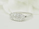 Bague 58.5 Bague alliance vintage en or blanc 18 carats et diamants 1 ct 58 Facettes 33678