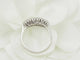 Bague 58.5 Bague alliance vintage en or blanc 18 carats et diamants 1 ct 58 Facettes 33678