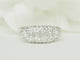 Bague 58.5 Bague alliance vintage en or blanc 18 carats et diamants 1 ct 58 Facettes 33678