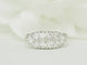 Bague 58.5 Bague alliance vintage en or blanc 18 carats et diamants 1 ct 58 Facettes 33678