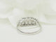 Bague 58.5 Bague alliance vintage en or blanc 18 carats et diamants 1 ct 58 Facettes 33678