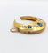 Pendentif Pendentif croissant de lune victorien en or 18k, saphirs et diamants 58 Facettes A06853