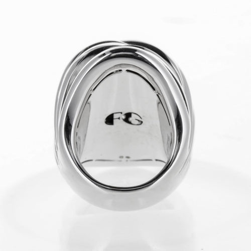 Bague 52 Fawaz Gruosi - Bague cocktail en or blanc 18k et diamants 58 Facettes 2.19490