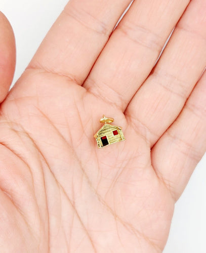 Pendentif Pendentif chalet vintage en or jaune 18 carats 58 Facettes A06871